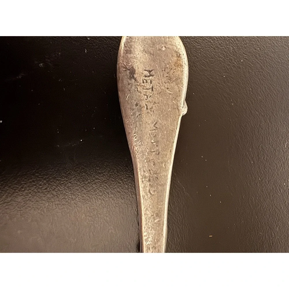 VINTAGE SWEET PEA PEWTER BABY‎ SPOON